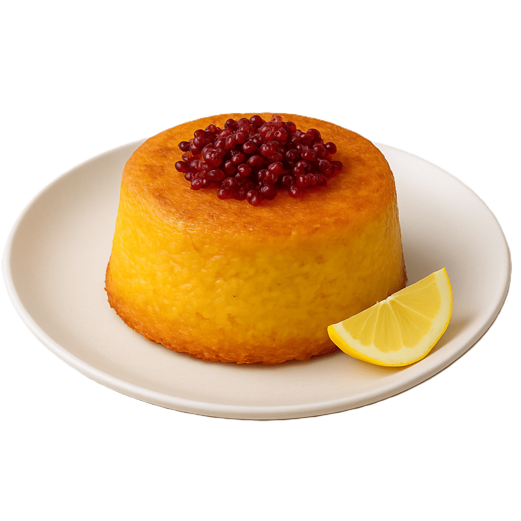 Tahchin with Zereshk and Lemon